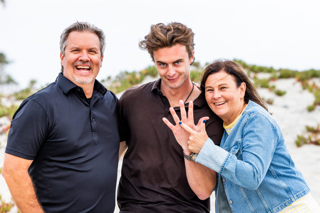 Coronado Engagement Photographer | The Sweetest Shell Hunt Proposal in the Sand Dunes san diego engagement photographer 5